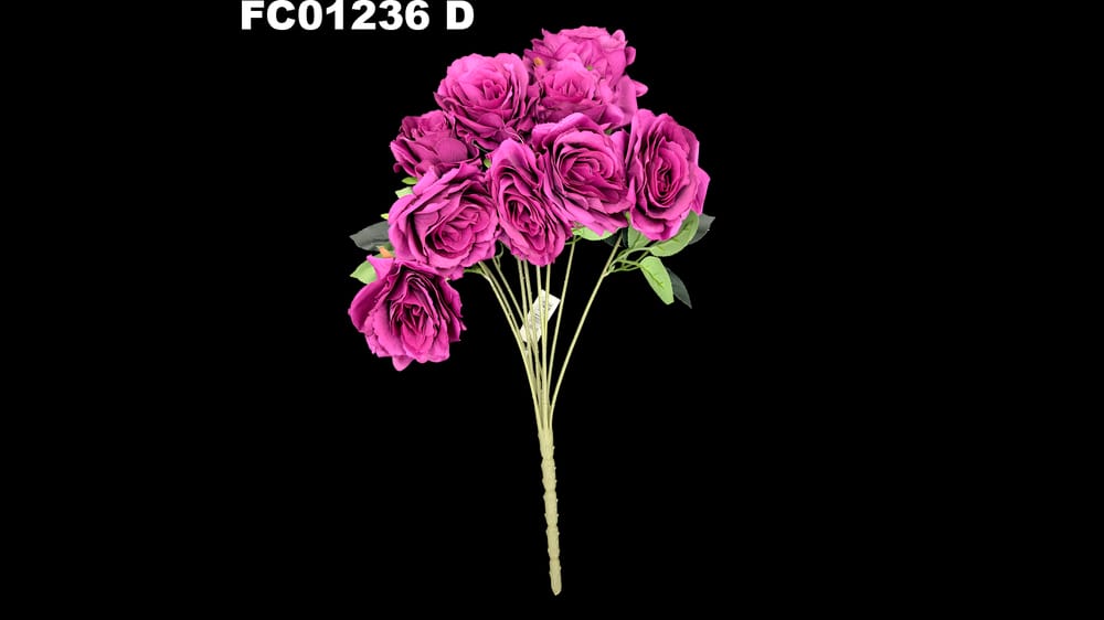 Ramo Grande rosa abierta * 9. Mide 48 cm D