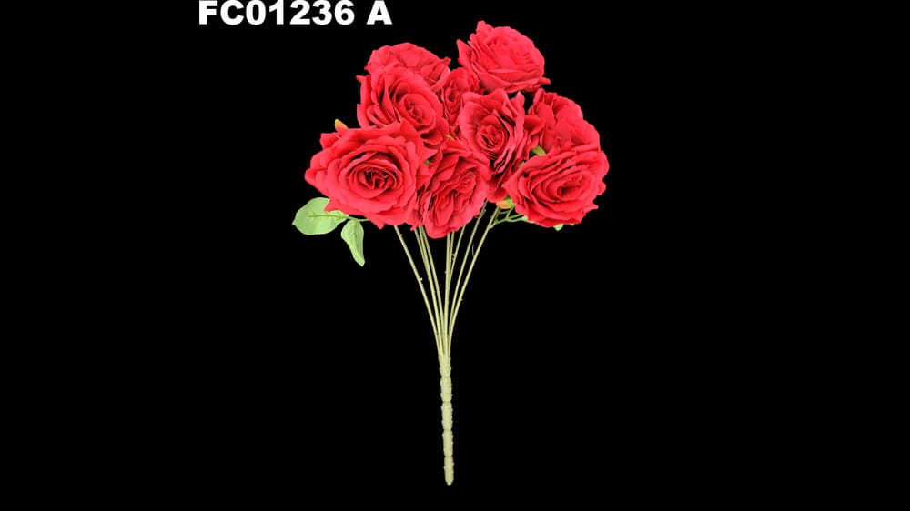 Ramo Grande rosa abierta * 9. Mide 48 cm A