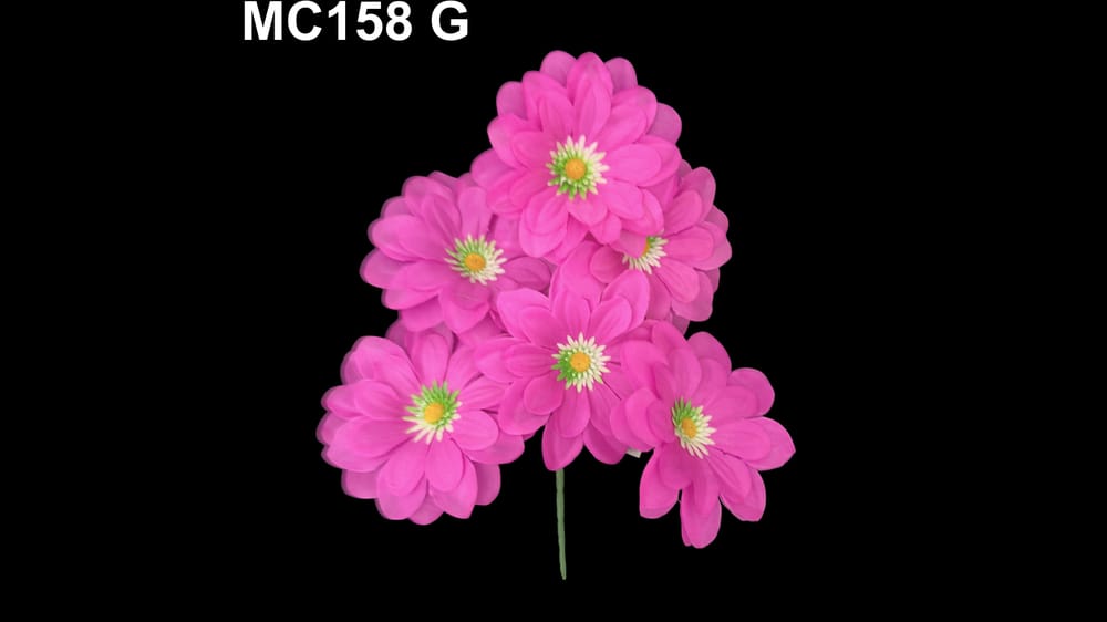 Ramito de dhalia deysi * 6. flor mide 15 cm  G