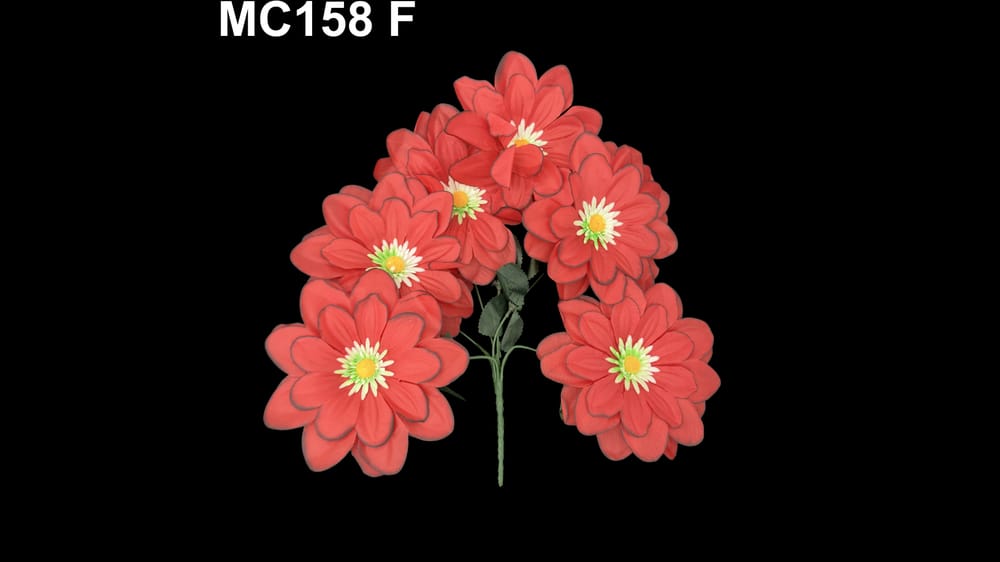 Ramito de dhalia deysi * 6. flor mide 15 cm  F