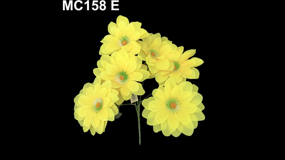 Ramito de dhalia deysi * 6. flor mide 15 cm  E