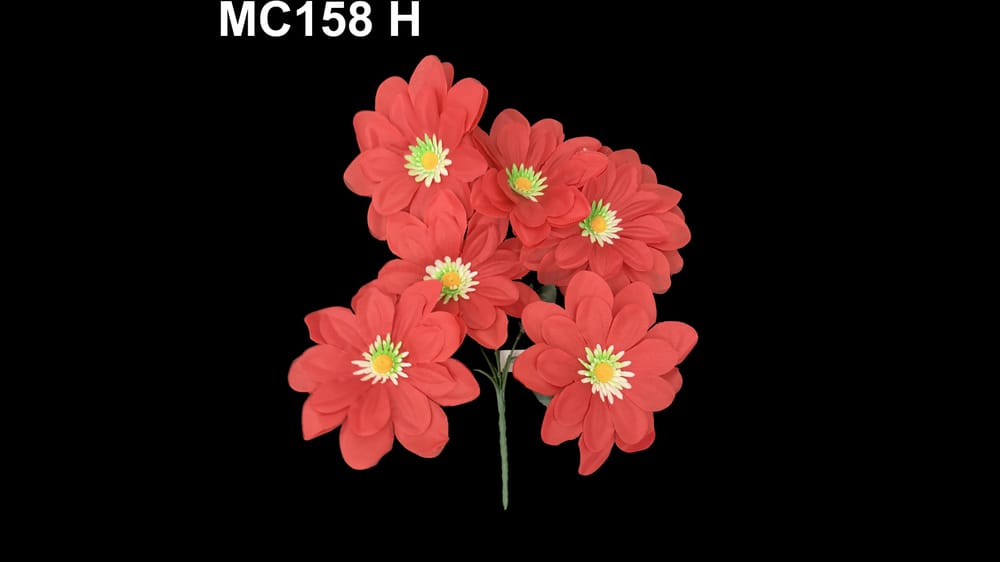 Ramito de dhalia deysi * 6. flor mide 15 cm  H