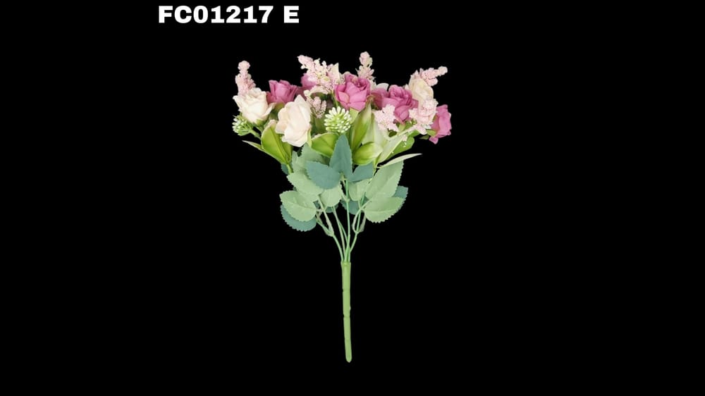 Ramito boton vintage *5 con 10 flores  E