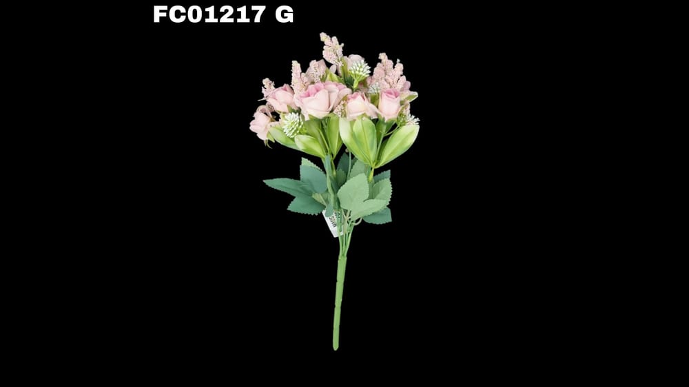 Ramito boton vintage *5 con 10 flores  G