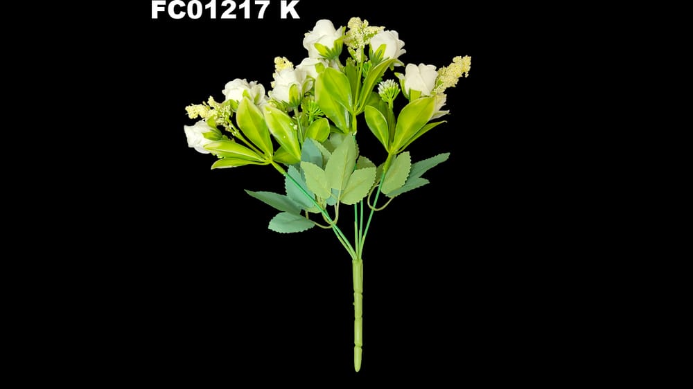 Ramito boton vintage *5 con 10 flores  K