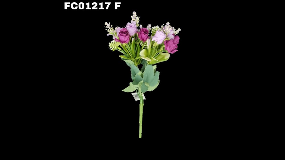 Ramito boton vintage *5 con 10 flores  F