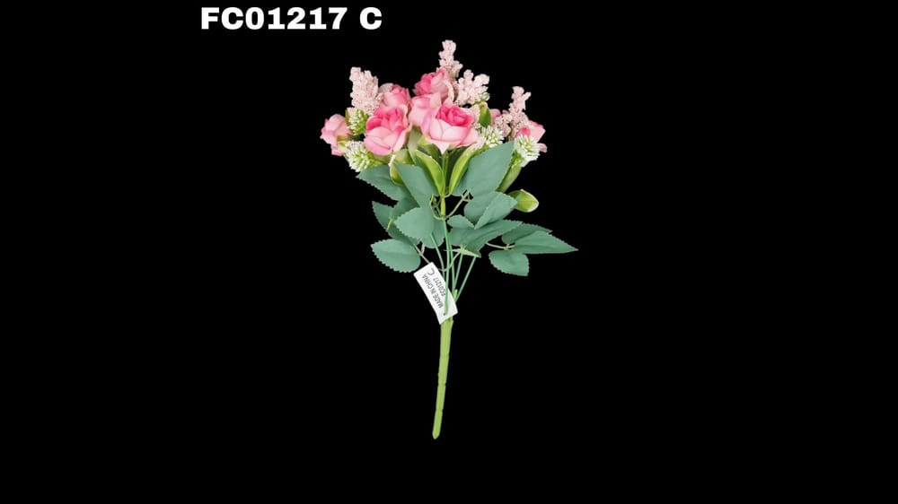 Ramito boton vintage *5 con 10 flores  C