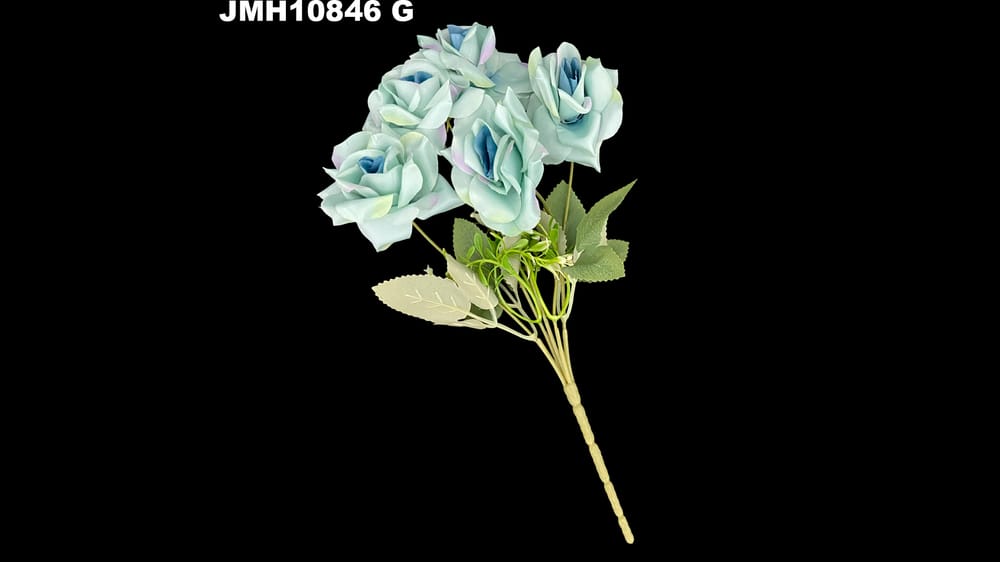 Ramito vintage de rosas *5. La rosa mide 6 cm G