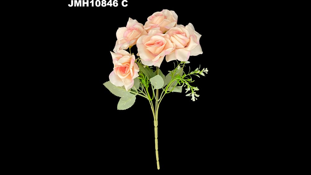 Ramito vintage de rosas *5. La rosa mide 6 cm C