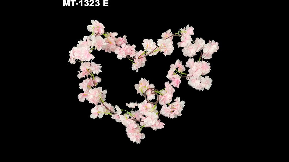 Guía de flores tipo dhalias . Mide1.60 E