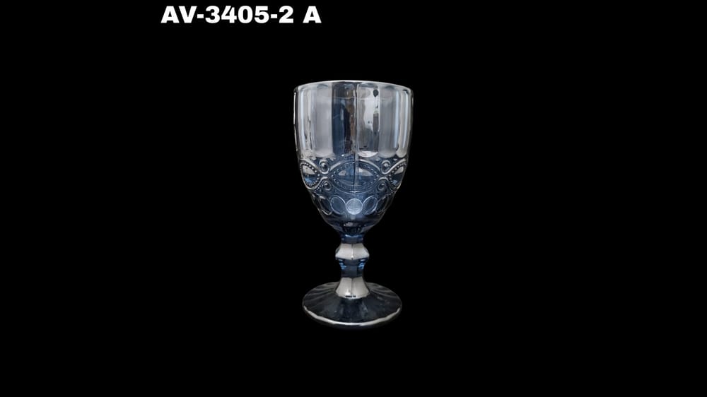 Copa vino vintage color 250 ml. Mide 16.5 cm  PIEZA 