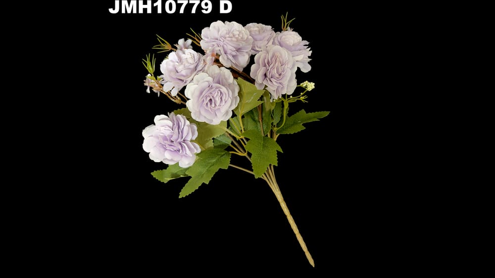 Ramito rosas con bolitas vintage. Mide 30 cm D