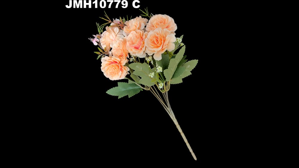 Ramito rosas con bolitas vintage. Mide 30 cm C