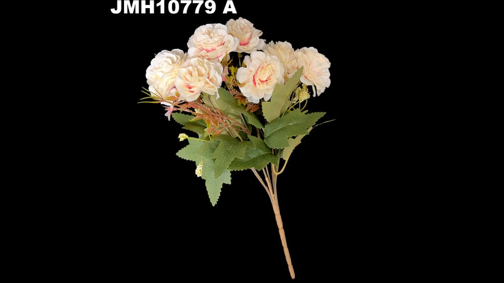 Ramito rosas con bolitas vintage. Mide 30 cm A
