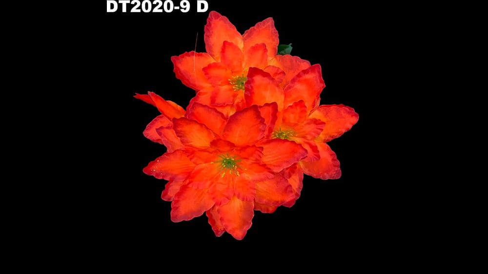 Ramito de Dhalia Satinada *5. flor de 19 cm D