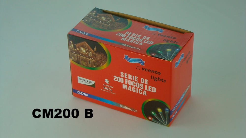 200 Luces LED multifuncional cable verde 10m B