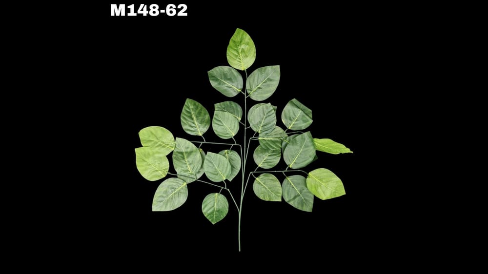 Follaje tipo mango jumbo. 70 cm. Hoja 13 cm PIEZA