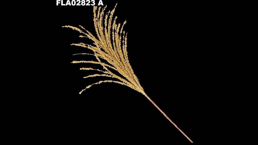 Vara de ramas navideñas diamantadas. Mide 50 cm A