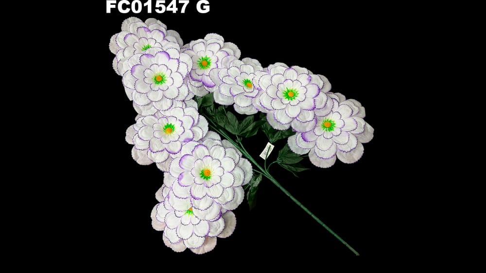 Ramo grande de 8 dhalias jumbo . Flor de 23 cm G