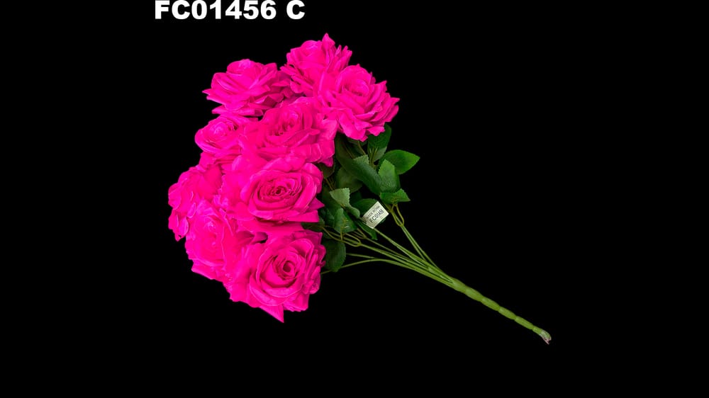 Ramo de rosa grande *9. Mide 50 cm. Flor de 11 cm C