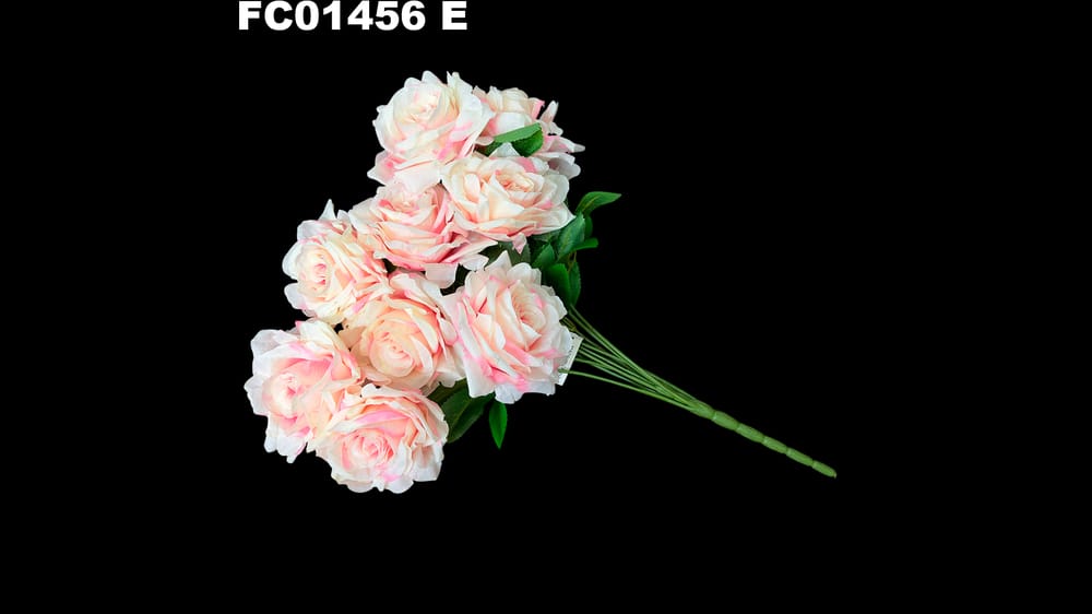 Ramo de rosa grande *9. Mide 50 cm. Flor de 11 cm E