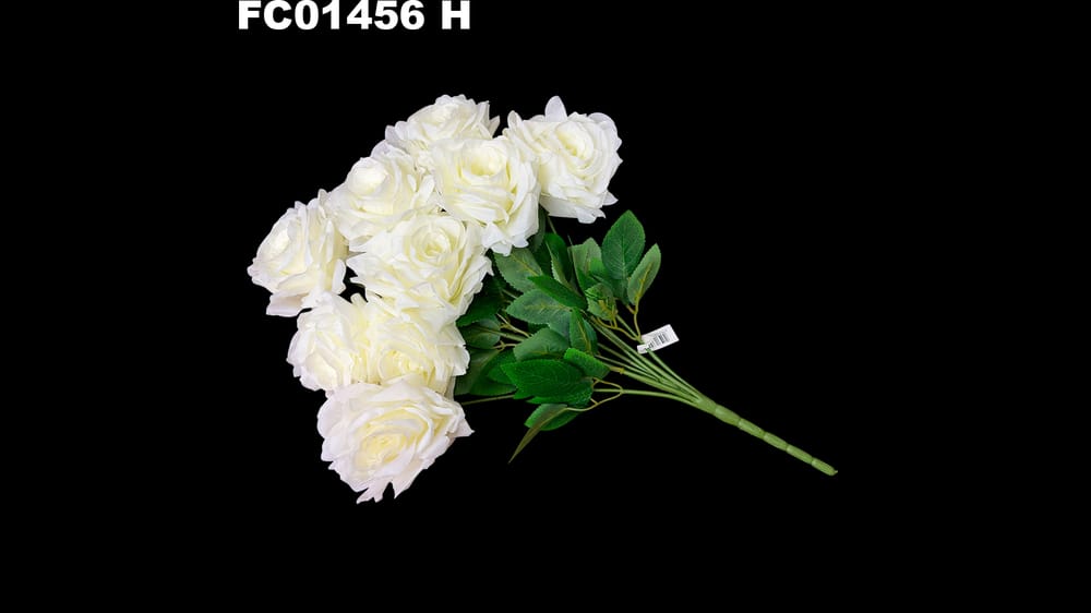 Ramo de rosa grande *9. Mide 50 cm. Flor de 11 cm H