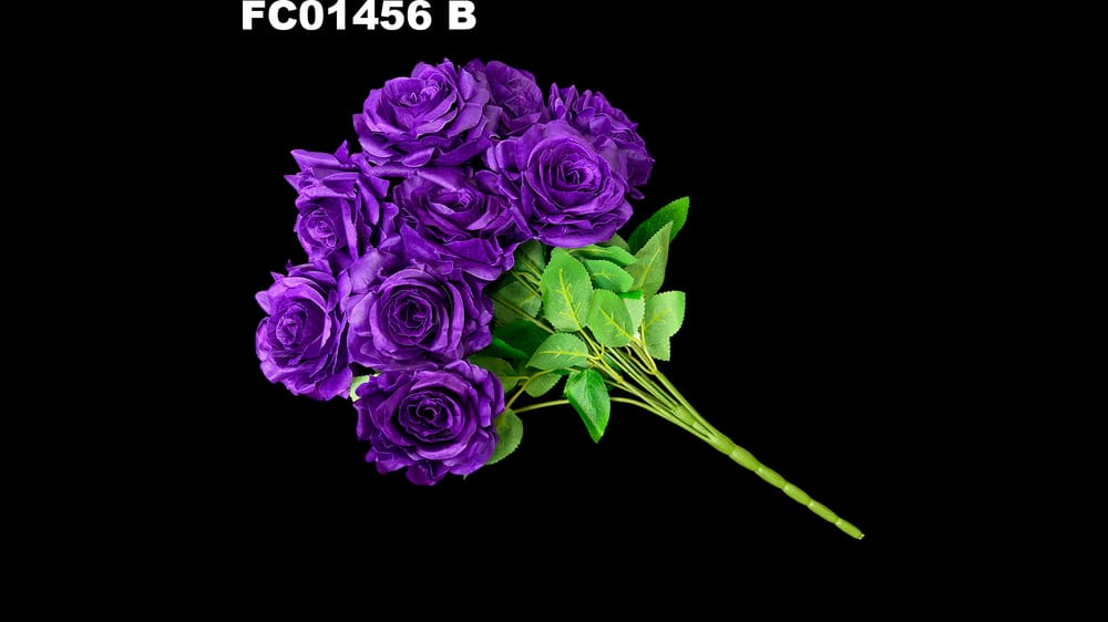 Ramo de rosa grande *9. Mide 50 cm. Flor de 11 cm B