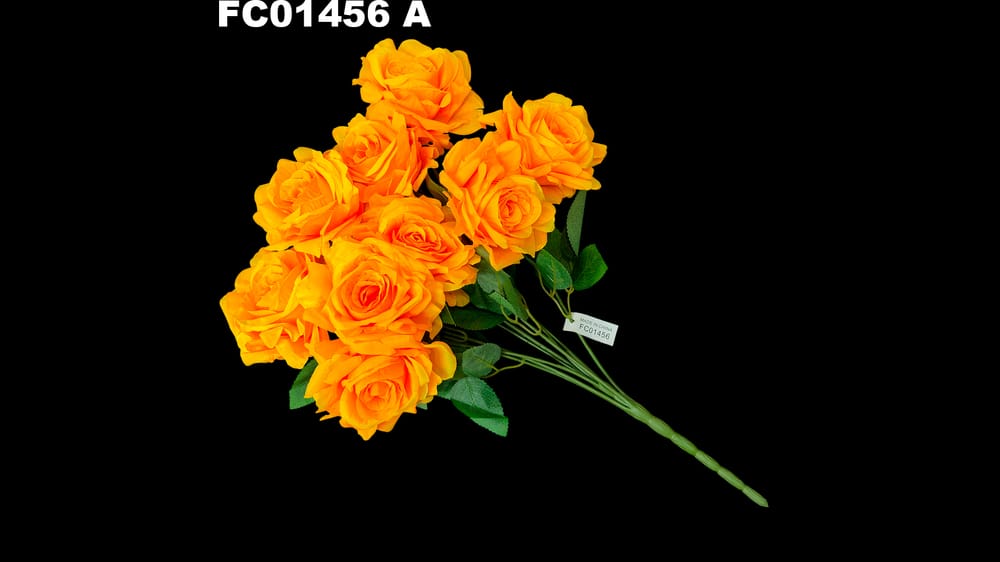 Ramo de rosa grande *9. Mide 50 cm. Flor de 11 cm A