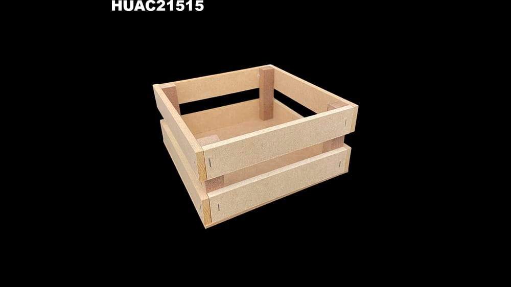 Huacal de madera no.2 15*15  sin pintar 