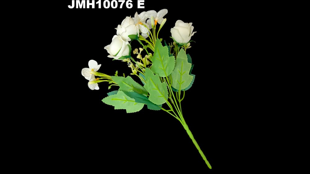 Ramito de botón con florecitas. Mide 28 cm E