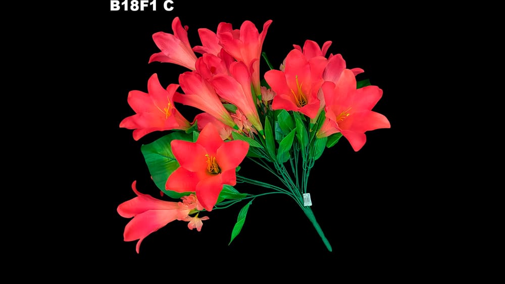 ramo azucena *18 y hojas grandes C