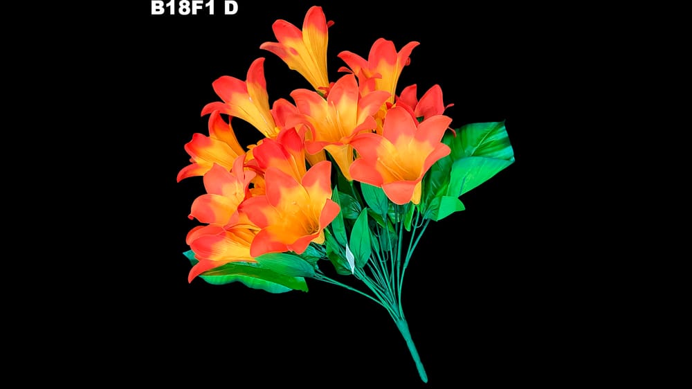 ramo azucena *18 y hojas grandes D