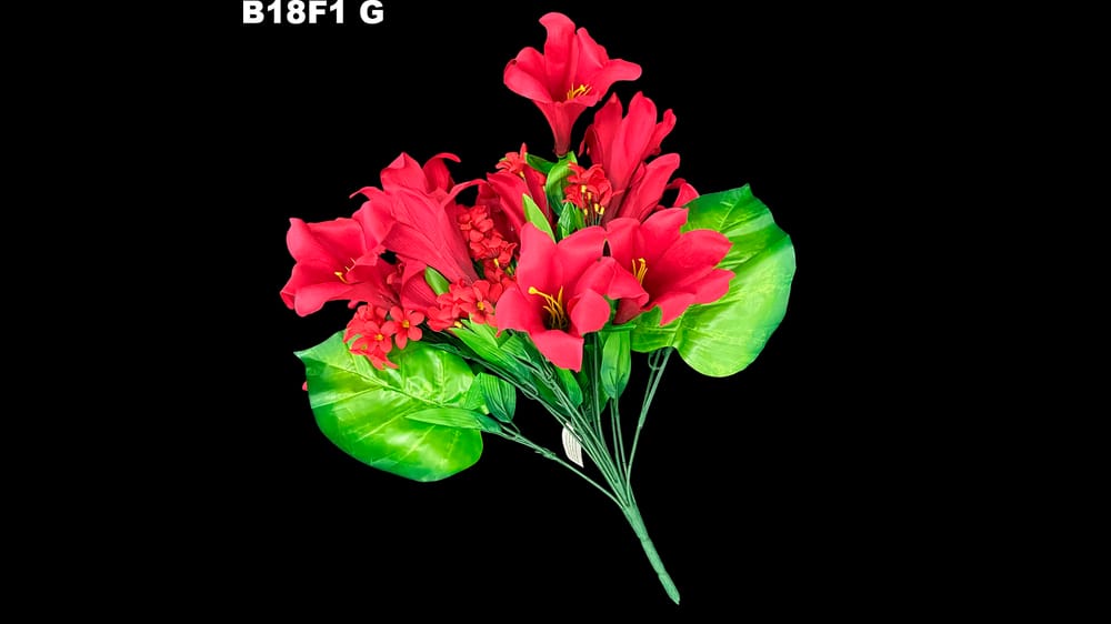 ramo azucena *18 y hojas grandes G