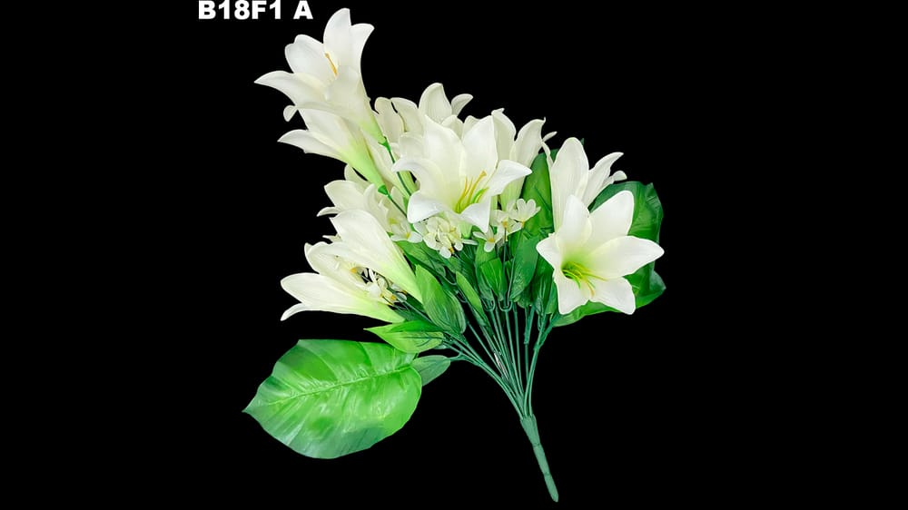 ramo azucena *18 y hojas grandes A