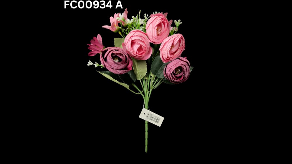 Ramito ranunculus y lily vintage A