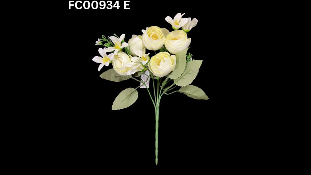 Ramito ranunculus y lily vintage E