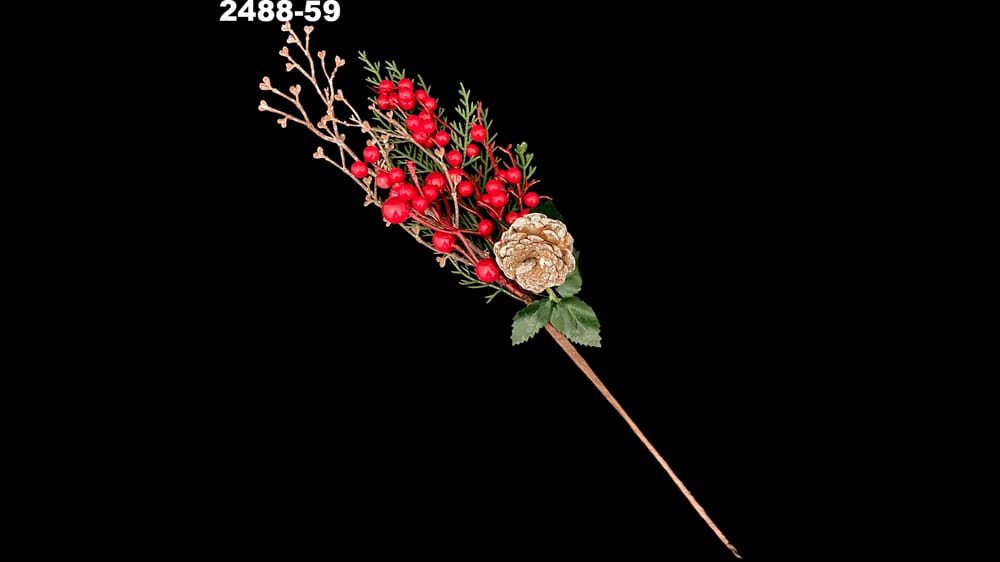 Pick de mini berries con piña.  