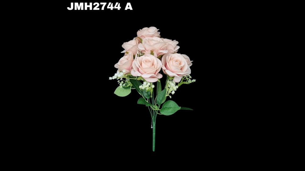 Ramo vintage de rosas *9. Mide 42 cm