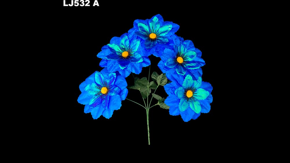 Ramito dhalia satinada tornasol * 5. La flor mide 18 cm