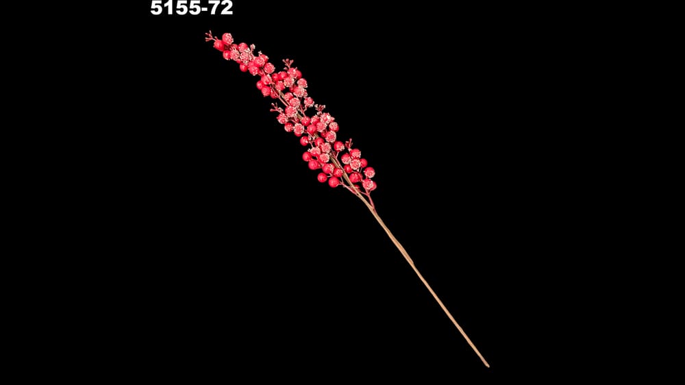 Vara de cerezas escarchadas. Mide 55 cm