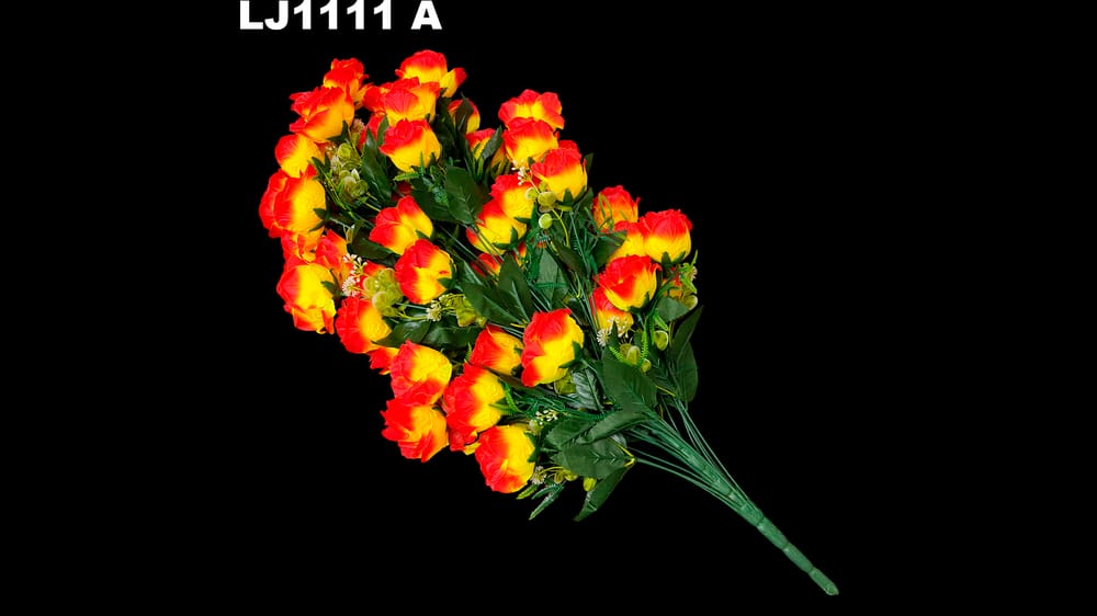 Ramo grande rosa gravada * 48 Mide 75 cm