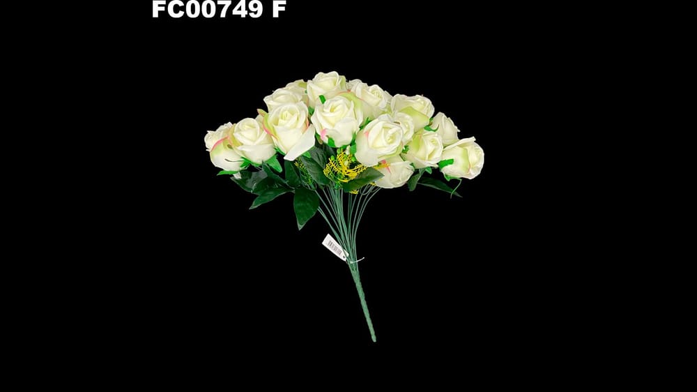 bouquet boton satinado *24 . De 25 cm diámetro