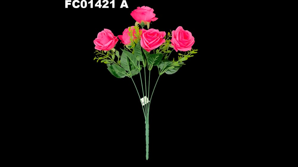 Ramo vintage mediano rosas * 5. Mide 42 cm