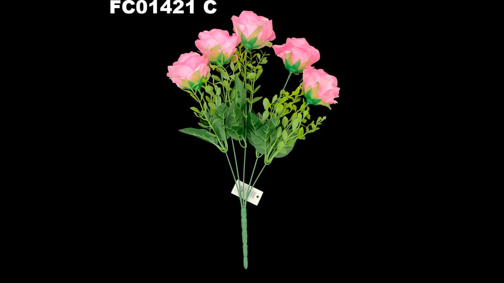 Ramo vintage mediano rosas * 5. Mide 42 cm