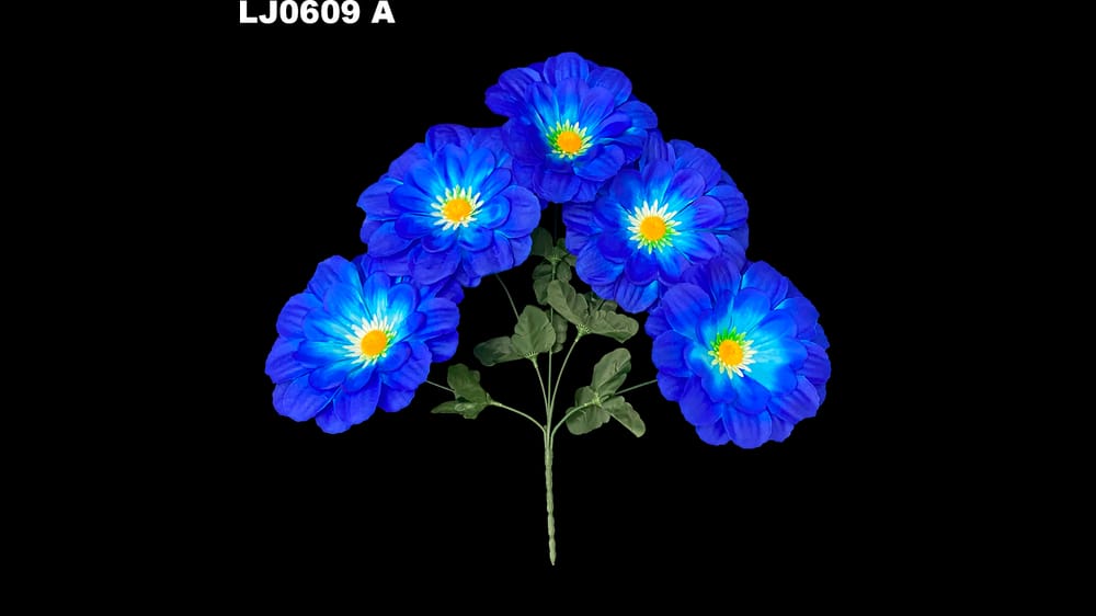 Ramito dhalia redondeada * 5. La flor mide 17 cm