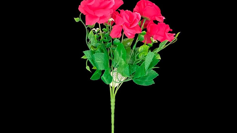 Ramo de rosa abierta *6 vintage