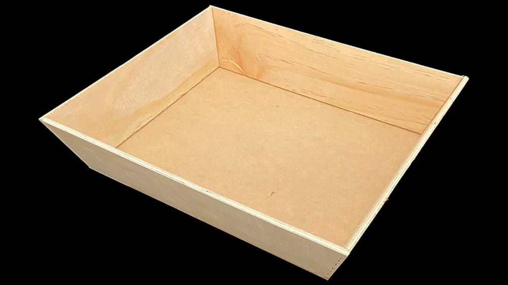 Charola rectangular de 25*30 madera