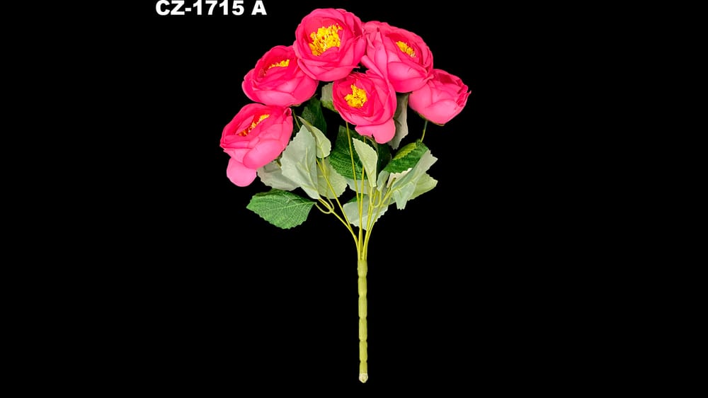 Ramo mediano de Camelia. Mide 40 cm. Flor de 8 cm