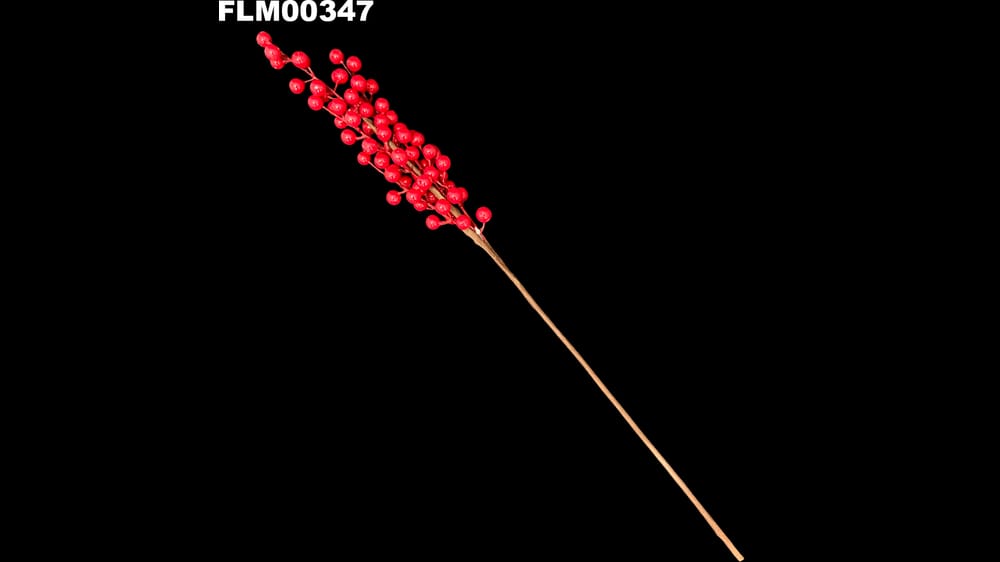 Vara de berries brillosos. Mide 60 cm