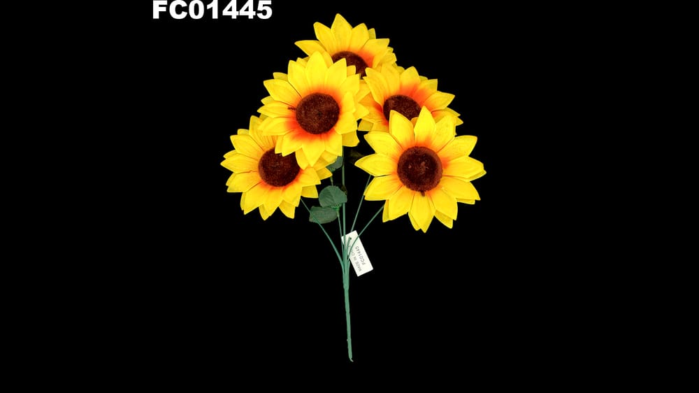 Ramo girasol económico * 5. flor mide 13 cm